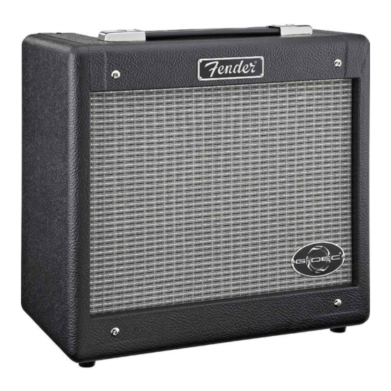 Fender G-DEC Jr Service Manual