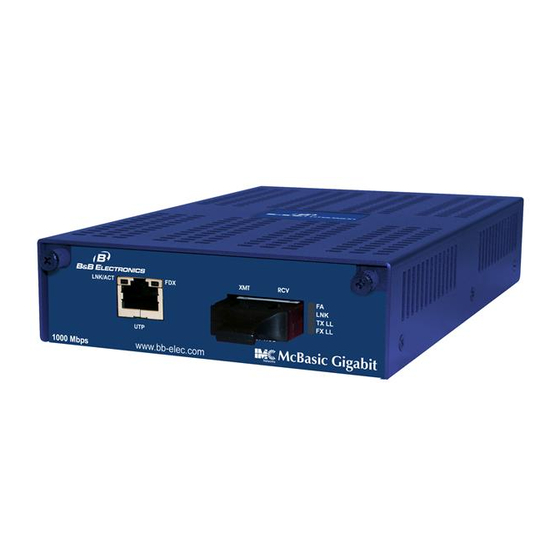 B&B Electronics McBasic-Gigabit Operation Manual