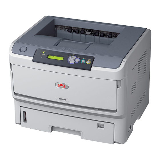 Oki B840 How To Remove Jammed Paper