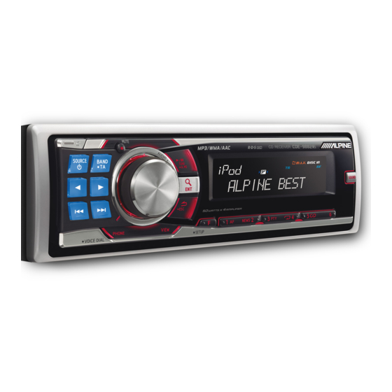 Alpine CDE-9882RSi Owner's Manual