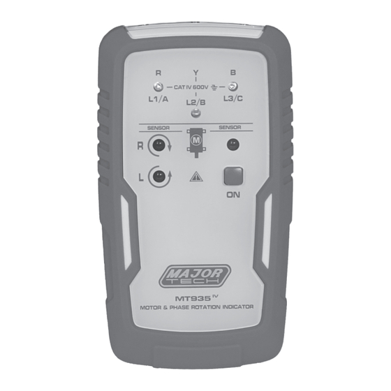 Major tech MT935 Instruction Manual