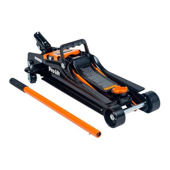 SFA Pro-Lift PL2920 Operating Instructions & Parts Manual