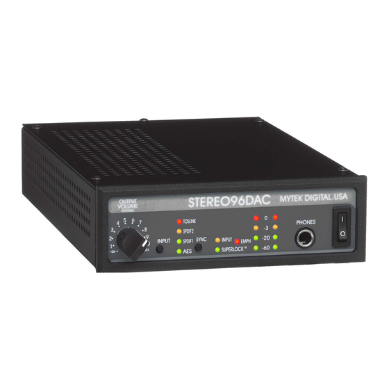 MyTek Stereo96 DAC User Manual
