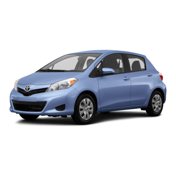 Toyota Yaris 2014 Quick Reference Manual