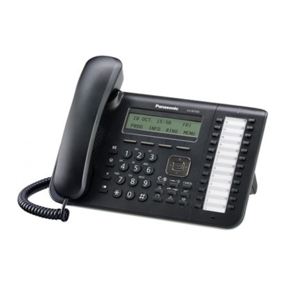 Panasonic KX-NT543 Quick Reference Manual