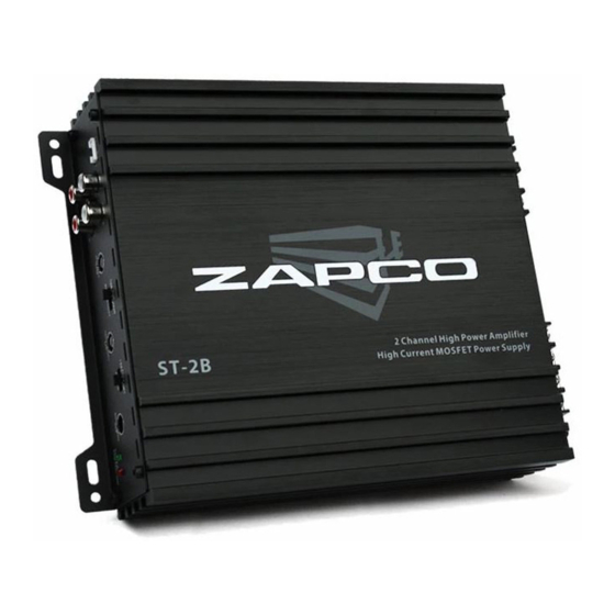 zapco ST-2B Owner's Manual