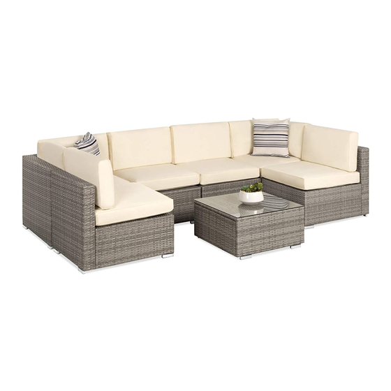 BCP 7-Piece Wicker Sectional Instruction Manual