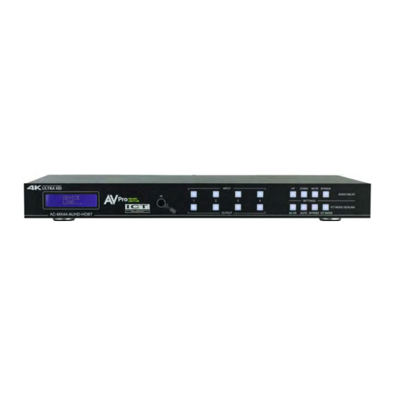 AVProEdge AC-MX44/88-AUHD-HDBT User Manual