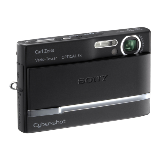 Sony Cyber-shot DSC-T9 Operating Instructions