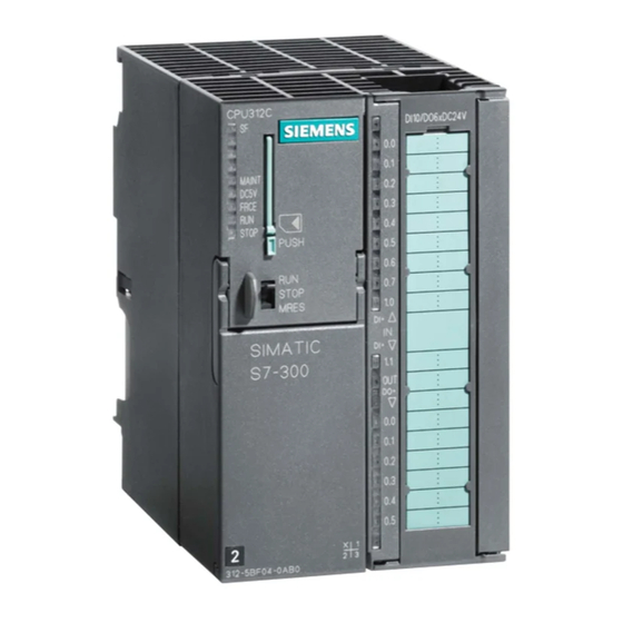 Siemens SIMATIC S7-300 CPU Manual