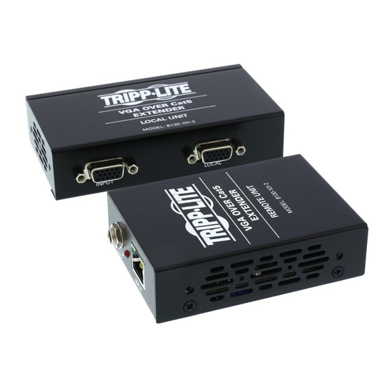 Tripp Lite VGA Over Cat5 Extender B130-101 Owner's Manual