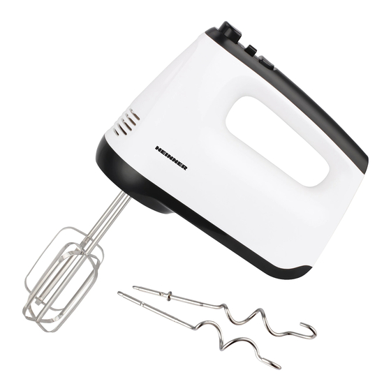 Heinner HM-400WHBK Hand Mixer 400W Manuals