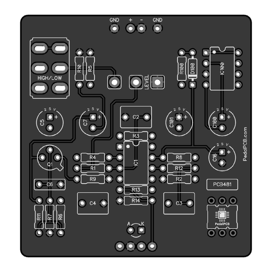 PedalPCB Celsius Preamp Quick Start Manual