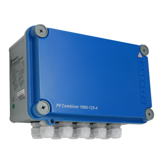 Lorentz PV Combiner 1000-125-4 Manual For Installation And Operation