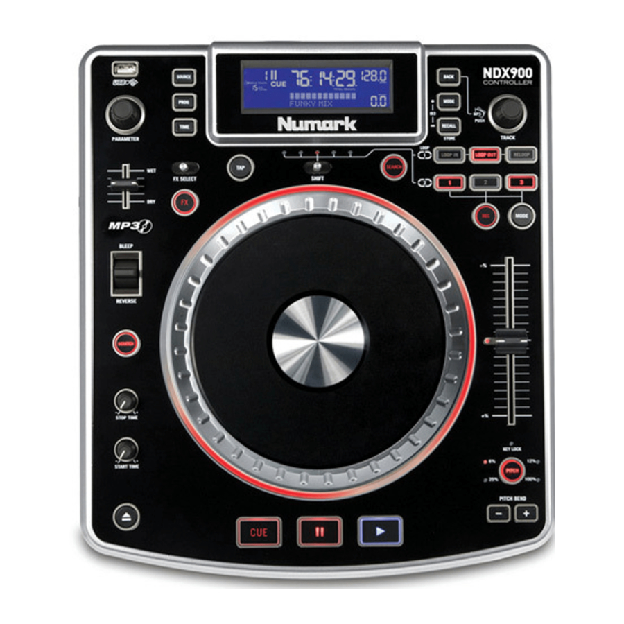 Numark NDX900 - DJ Controller Manual