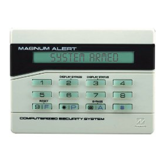 NAPCO MAGNUM ALERT RP1000E LCD KEYPAD Manual