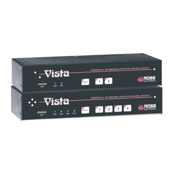 Rose electronics Vista Installation And Operation Manual
