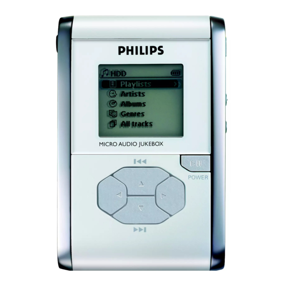 Philips HDD060 Specification Sheet