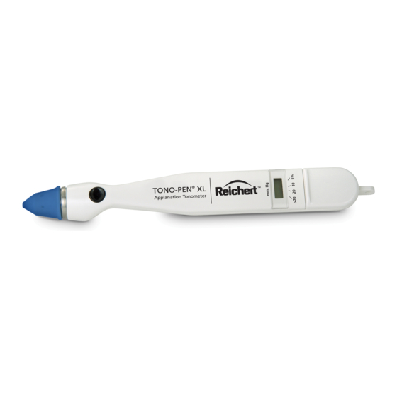 Reichert Tono-Pen XL Quick Reference Manual