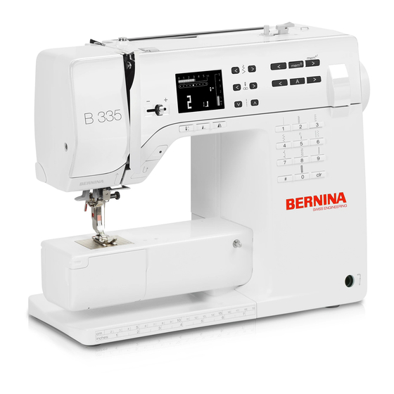Bernina 335 Manual