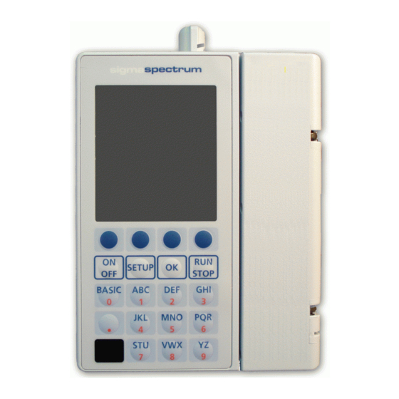 Sigma sigmaspectrum 35700ABB Operator's Manual