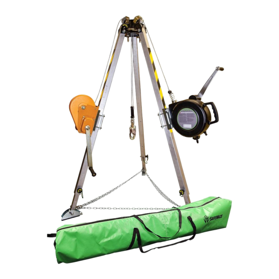 SafeWaze 019-11003 Adjustable Tripod Kit Manuals