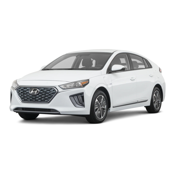 Hyundai Ioniq Plug-In 2021 Quick Reference Manual