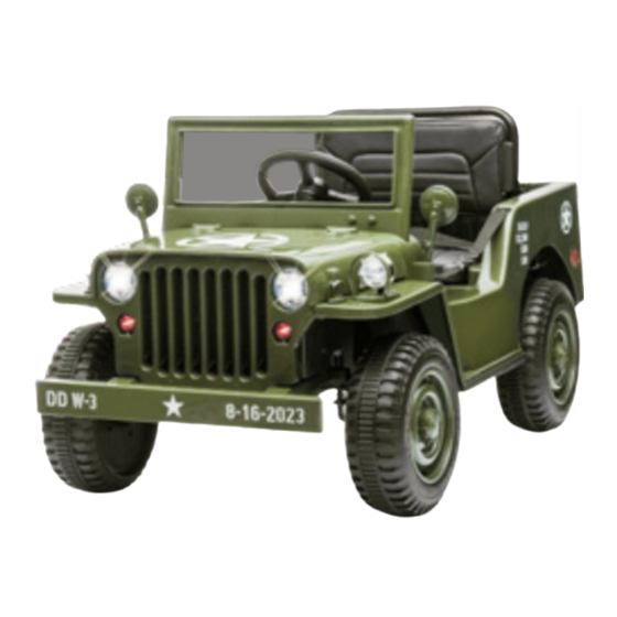 Jamara Jeep Willys MB Army Instruction Manual