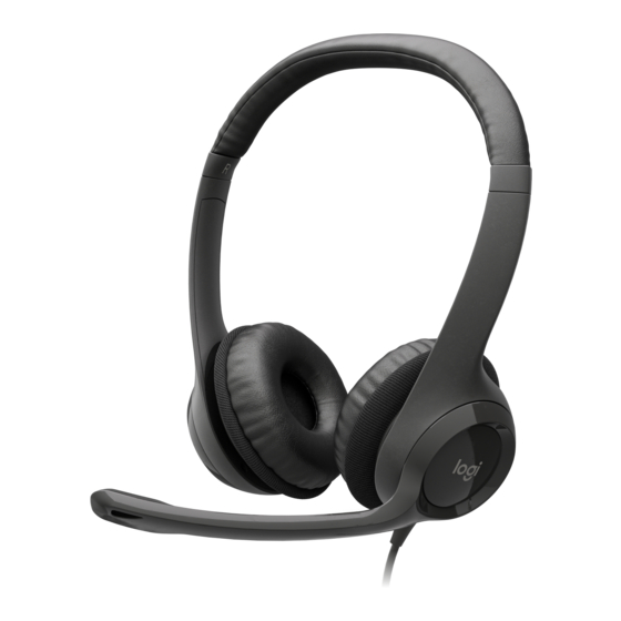 User Manuals: Logitec H390 Wired Computer Headset