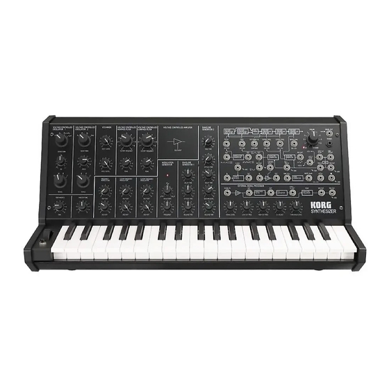Korg MS-20 Owner's Manual