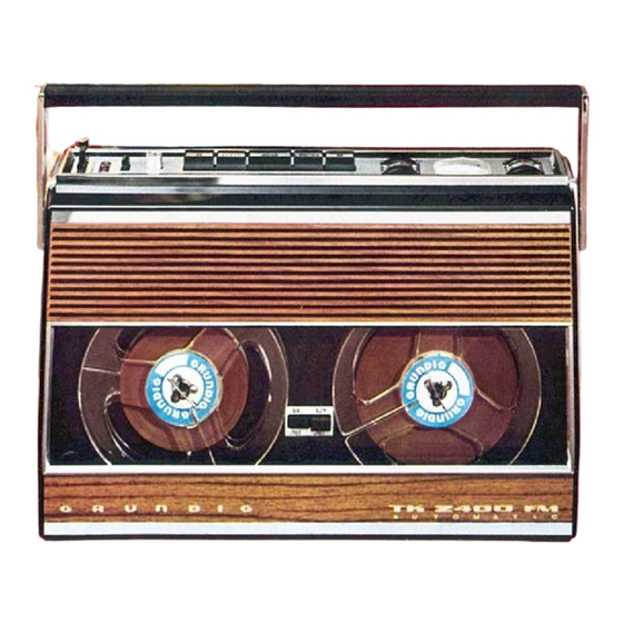 Grundig TK2400 FM Operating Instructions Manual