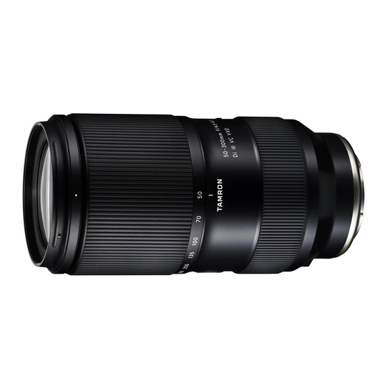 Tamron 50-300mm F/4.5-6.3 Di III VC VXD Owner's Manual