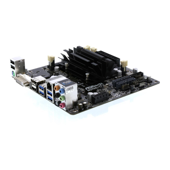 ASROCK N3700-ITX Manual