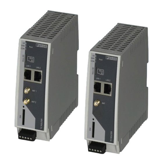 Phoenix Contact TC ROUTER 3002T-4G User Manual