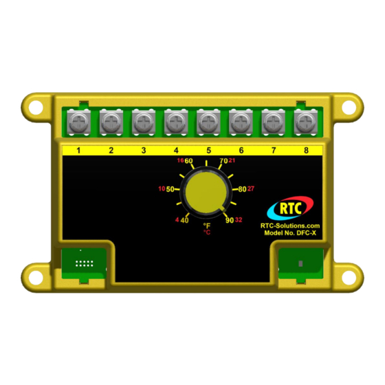 RTC DFC-X Installation, Operation And Maintenance Manual
