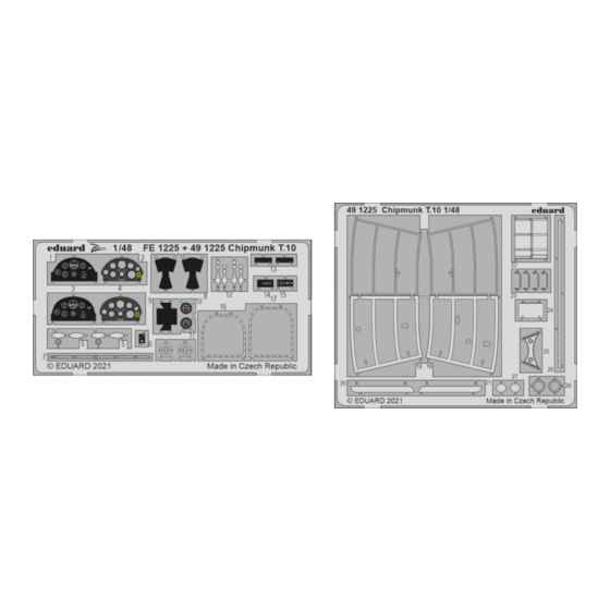 Eduard Chipmunk T.10 Assembly Instructions