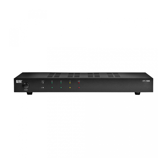 OSD Audio XPA1000 Manuals