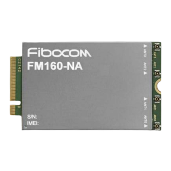 Fibocom FM160 Series Hardware Manual