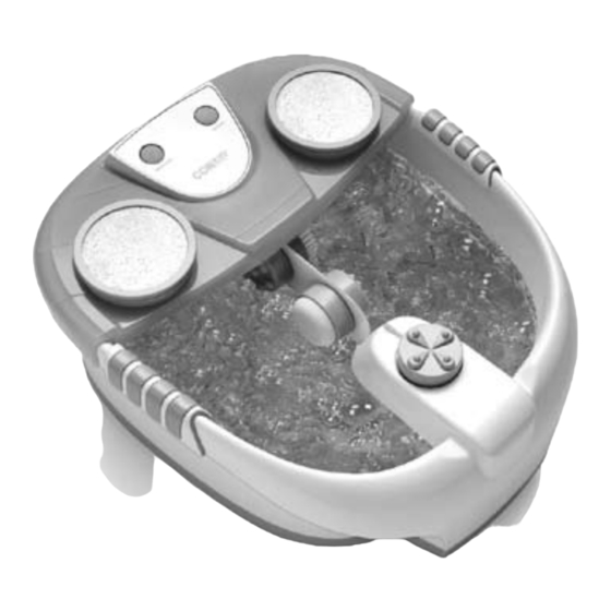 Conair Massaging Spa Foot Bath FB33R Instruction Booklet
