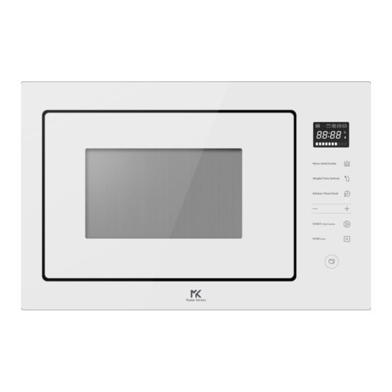 MASTER KITCHEN MKMW 3825-PR WH Instruction Manual