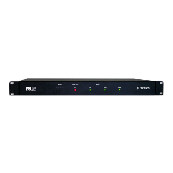 RLE Technologies Falcon F Series Quick Start Manual