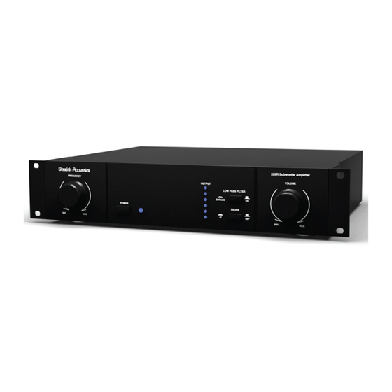 Stealth Acoustics 255R User Manual