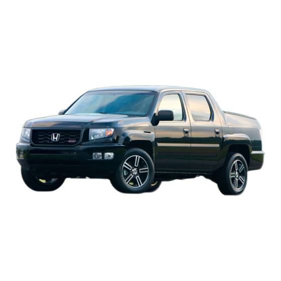 Honda 2012 Ridgeline Technology Reference Manual