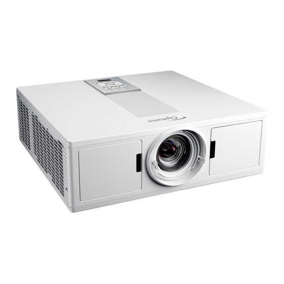 Optoma ZU510Te User Manual
