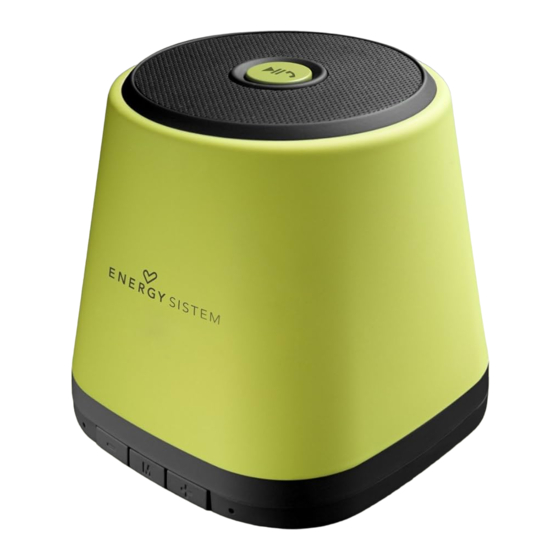 ENERGY SISTEM Music Box BZ1 Bluetooth Quick Manual