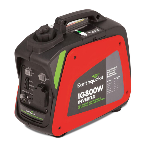EarthQuake IG800W Operator's Manual