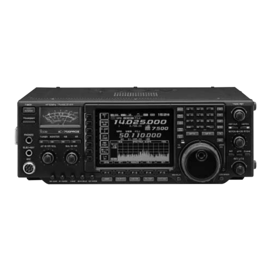 Icom IC-756PROII Instruction Manual