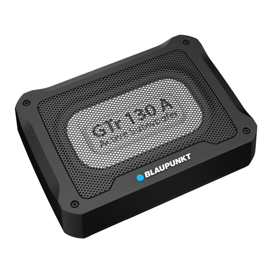 Blaupunkt GTr 130 A Operating And Installation Instructions