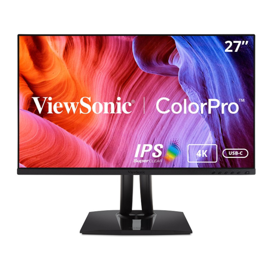 ViewSonic ColorPro VP2756-4K User Manual