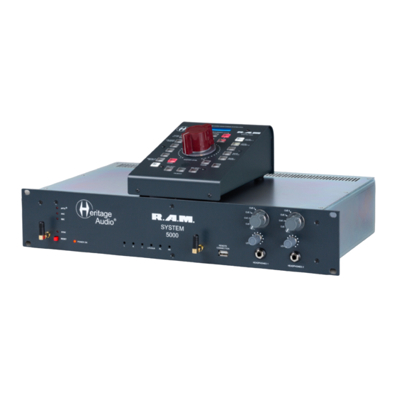 Heritage Audio RAM SYSTEM 5000 User Manual